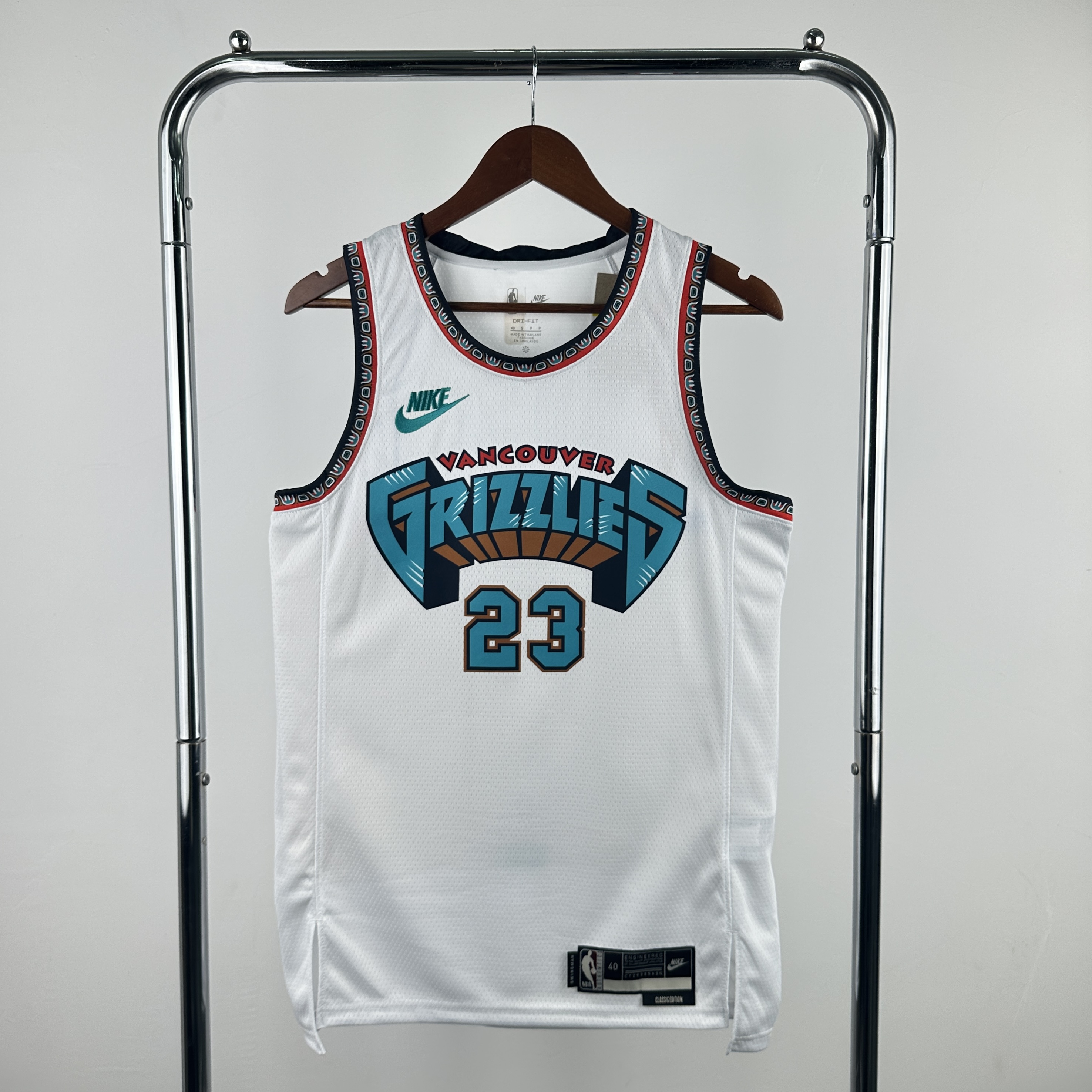 Men Memphis Grizzlies #23 Rose White Throwback Season Nike 2025 NBA Jersey